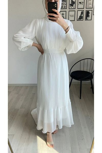 Efour Φόρεμα Hijab από πλισέ σιφόν