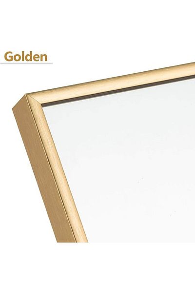 Living Rectangular Standing Mirror with Gold Frame ,170*65 cm