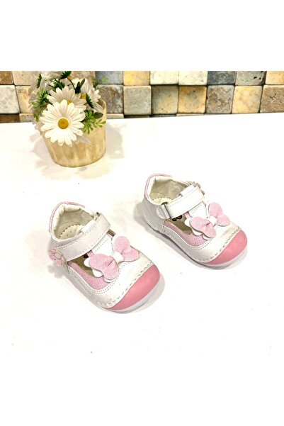 Trendy Moda Yeni Sezon Hafif Rahat Ortopedi Pembe Kız Bebek İlk Adım Ayakkabısı
