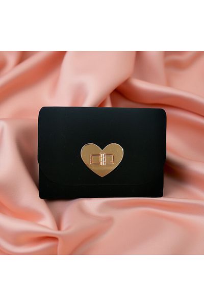 OEM Coeur purse, black, 11x16x6 cm