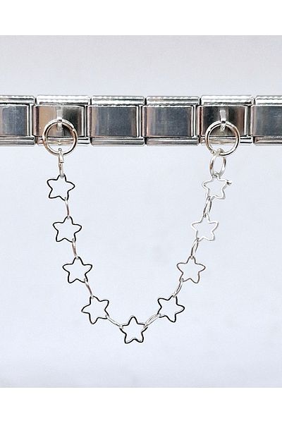 RoseCo00 Copy - Steel Italian Charm Bracelet Charm