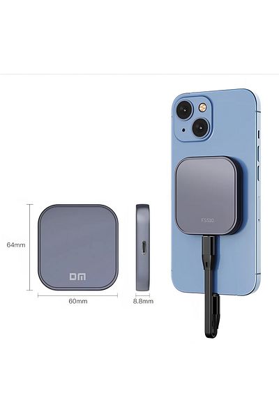 DMNT Ssd Storage, Dm Fs510, Memory Capacity 512 Gb, Usb 3.1, 5gbps, Magnetic Attachment Iphone 16, 15