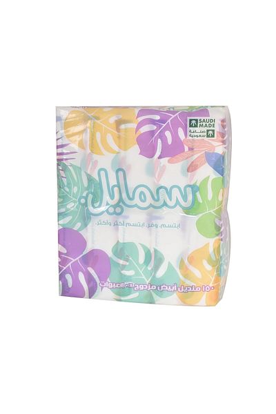 SMILE Facial Tissues - 10 Nylon Boxes * 150 Double