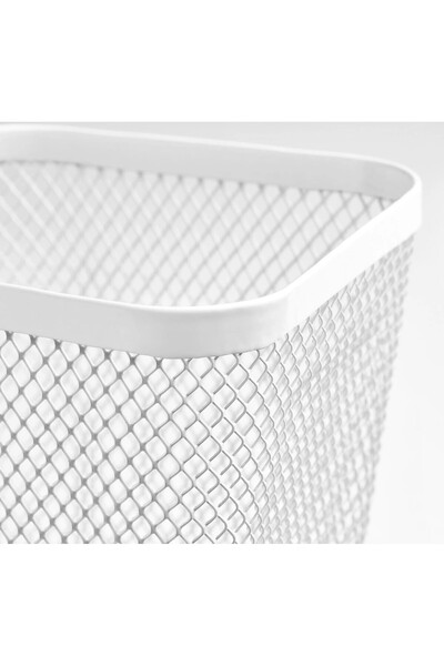 IKEA 2 Pieces Tabletop Pen Holder Height 11 cm Set of 2 Steel Pen Holders Whi...