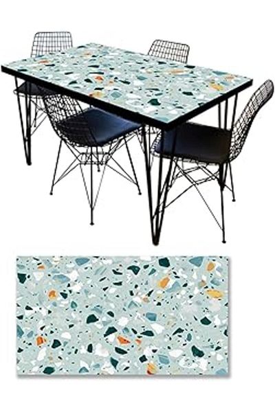 NETWORK ART Stickerart Table Veneer Foil Furniture Table Veneer Foils Terrazzo