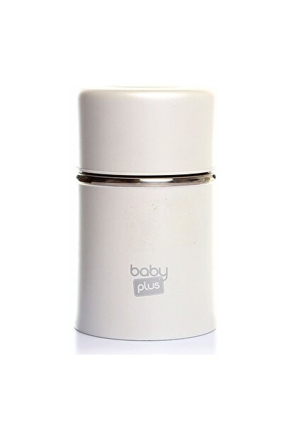 Baby Plus Paslanmaz Çelik Beyaz Bebek Mama Saklama Termosu 260 ml