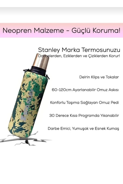 Elegan Koruyucu Neopren Termos Kılıfı 2,3 Lt Klasik