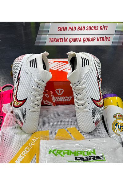 AİRBOOM Pro Crampon Set+Shin Guard+Bag+Socks