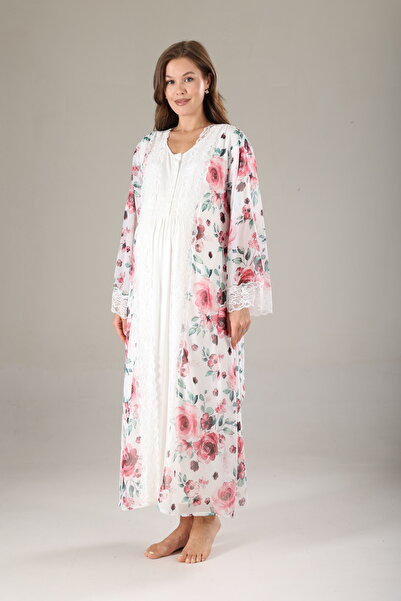 Rimel Homewear Set cămașă de noapte de maternitate din șifon