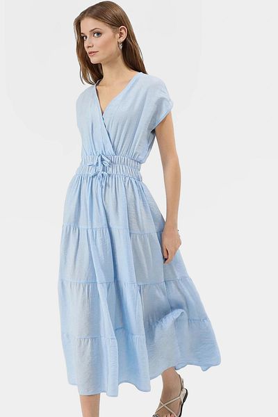 PayBuy Maxi a Line Viscose Woven Dress Bow Detail Summer Casual Trend Design Comfortable Cut