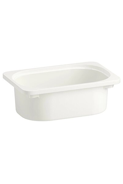 IKEA QUİCK Küçük Masa Üstü Düzenleme Saklama Kutusu 20x30x10 Cm İkea Plastik Kutu Beyaz Düzenleyici