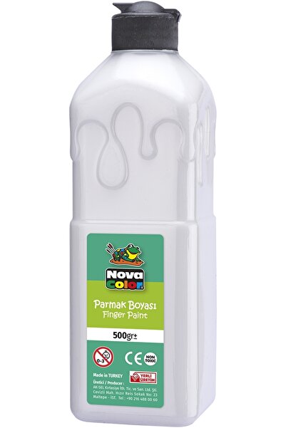 Nova Color Beyaz Parmak Boyası Nova Color 500 ml - Kolay Silinebilir