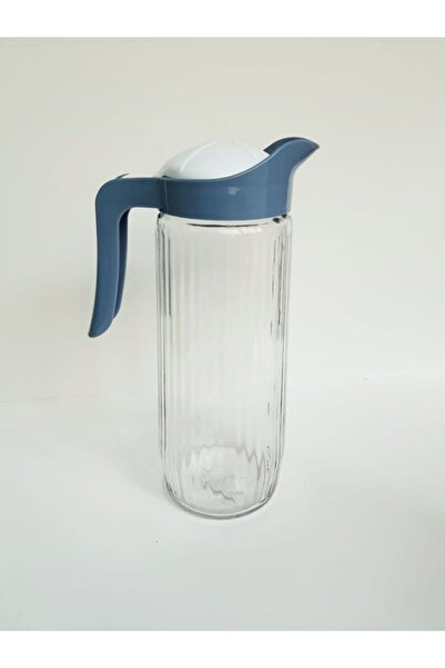abenim Mavi Kapaklı Cam Sürahi - 1500 Cc (tekli)