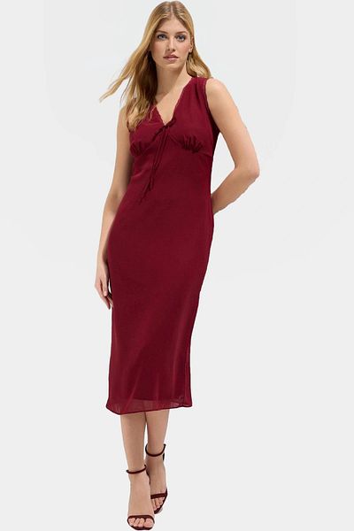 PayBuy Stylish A-Line Midi Dress Lace Detail Summer Woven Fabric Carefully Selected Comfortable