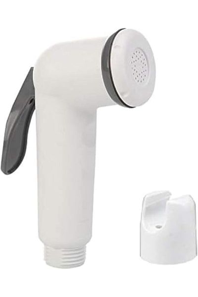fitto PVC Bidet Head with Holder, Spray Type, White, Includes Mounting Screws