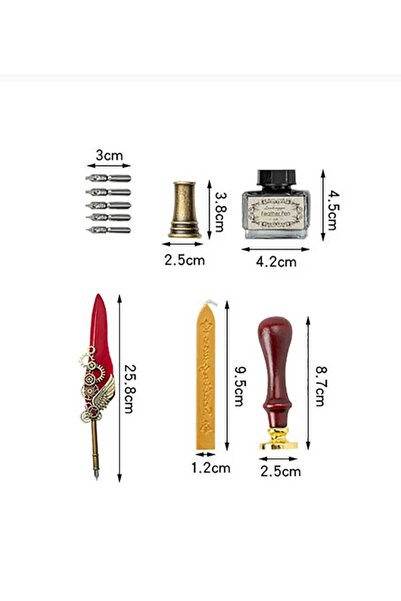 mr shopping Mr Feather Dip Inkwell Set Fountain Pen Calligraphy Pen Office, Lover, Teacher's Day, Christmas Gift