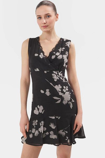 PayBuy Floral a Line Mini Chiffon Dress Summer Daily Use Durable Material Quality Craftsmanship