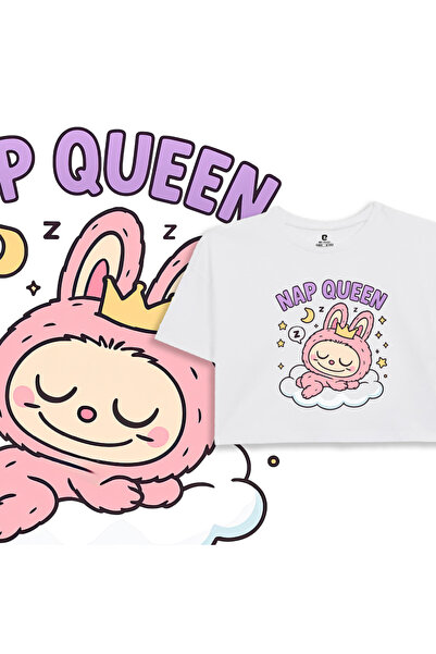 EZ Design Labubu Printed Kids Crop Tshirt