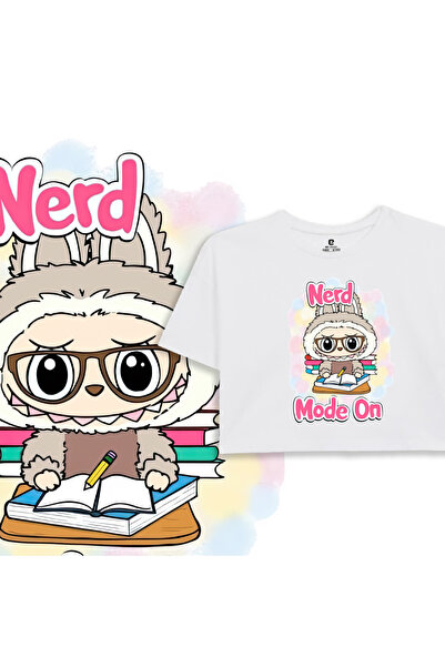 EZ Design Labubu Printed Kids Crop Tshirt