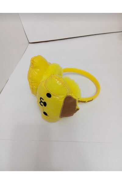 Skygo Children's Plush Earflap with Kuromi Figure Yellow