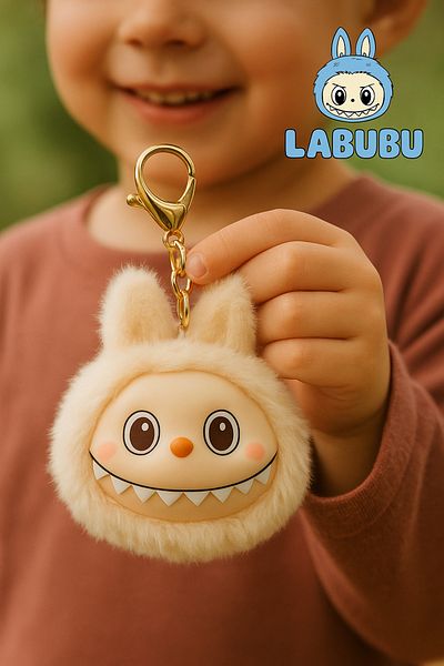 TOYFEST Labubu Plush Keychain Bag Filler - Model 4 - Yavruağzı