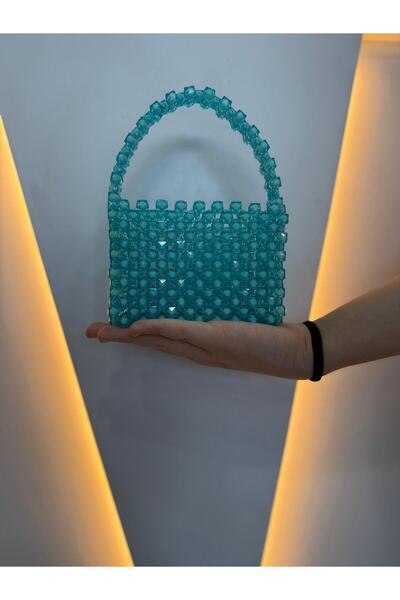 BONİTA Mavi Taşlı Parlak Kız Çocuk El Çantası