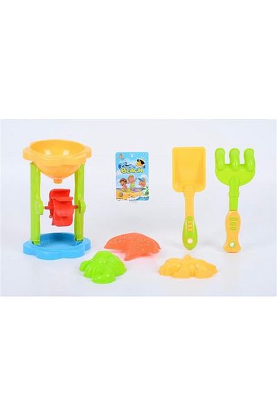 OEM Sand Play Set for Kids Water Mill Shovel Rake Beach Shapes Creative Play 3+