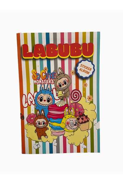 Mielibon Labubu Sticker Book – 16 Pages / 208 Stickers - 17×24 cm