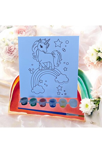 ÇERÇİ MELEK Boyama Seti (At Çizimli Tuval)