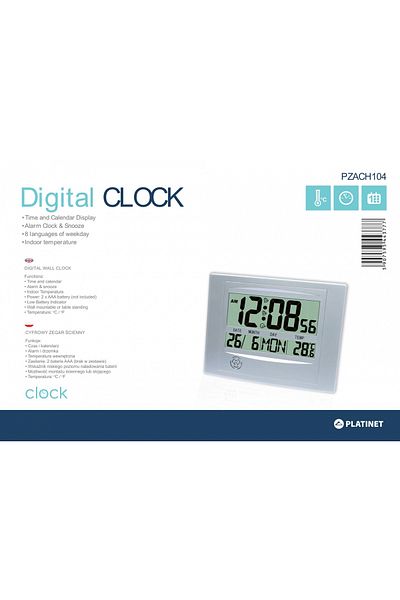 Platinet PLATINET wireless weather station, indoor and outdoor with clock and alarm [43784]