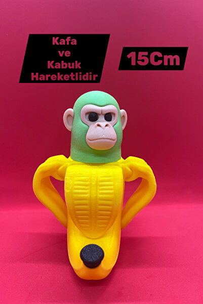 Katmanist Chimpanzini Bananini - Brainrot Karakter Figürü Muz ve Şempanze