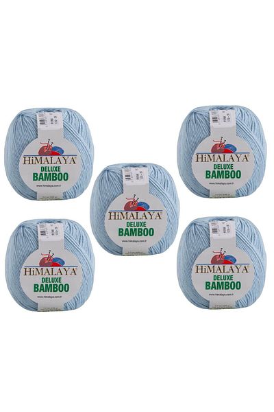 Himalaya Deluxe Bamboo, 5 Yumak, 500g Gram, Cardigan Sweater Yarn 124-39