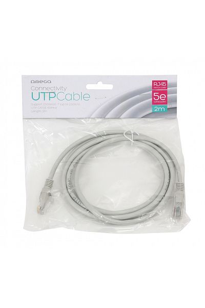Omega Cablu UTP Omega CAT 5E PATCH CORD RJ45 2M