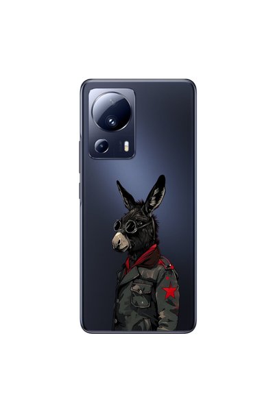 Dali Design حافظة شفافة متوافقة مع هاتف Xiaomi Mi 13 Lite مع تصميم حصان رائع