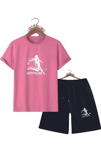 HOFFNUNG Unisex Men/Women Crew Neck Hoffnung Football Player Printed Bottom Top Tracksuit Suit