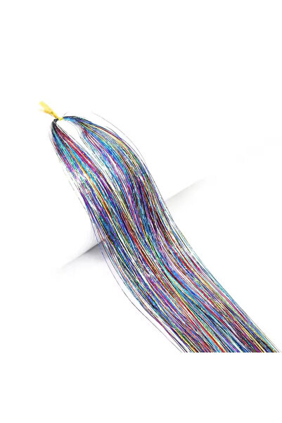 Serashine Hair Tinsel - Saç Simi - Simli Karışık Renkli - (KATLANMIŞ) 60 Cm -...