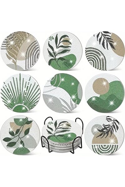 BGA ELMAS BOYAMA BARDAK ALTLIĞI SETİ EĞLENCELİ ELMAS BOYAMA BARDAK ALTLIĞI YE...