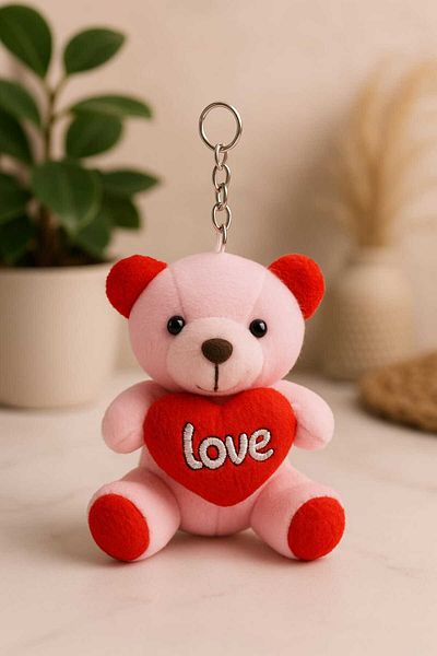 Şirin Pink Dream – Plush Teddy Bear Keychain