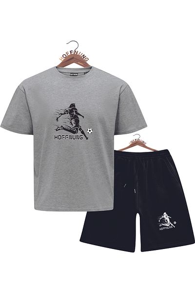 HOFFNUNG Unisex Men/Women Crew Neck Hoffnung Football Player Printed Bottom Top Tracksuit Suit