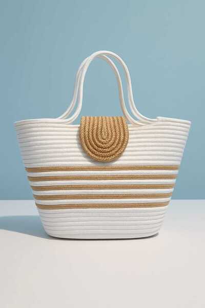 Eylül Home Dizayn JUT HASIR ÇANTA ELÇANTASI PLAJ ÇANTASI GÜNLÜK ÇANTA