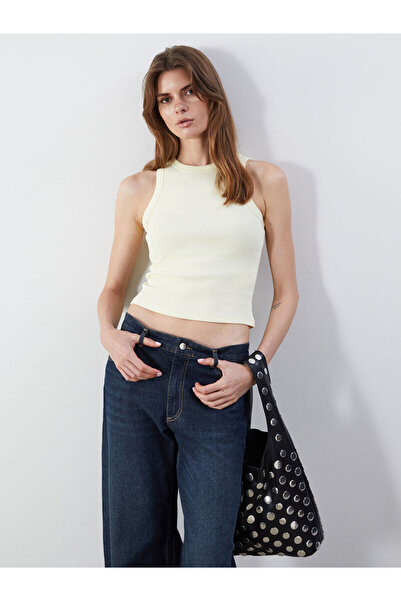 LC Waikiki قميص نسائي منقوش برقبة دائرية للموسم الجديد - S5GC35Z8