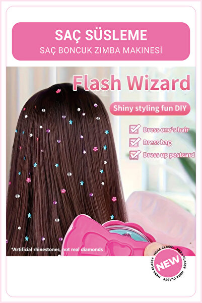 Nera Classy Saç Takısı Yapıştırma DIY Seti, Saç Taşı Yapıştırma Saç Süsleme S...