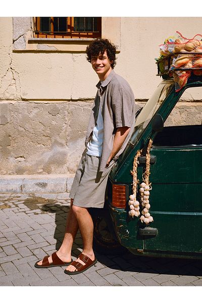 LC Waikiki Ανδρικό σορτς βερμούδας Standard Fit Linen Look