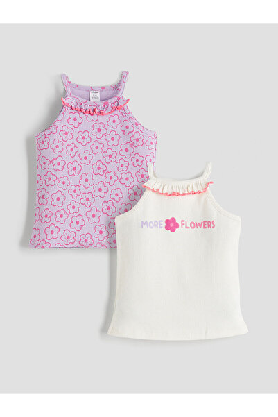 LC Waikiki Özmarka Νέα Σεζόν Αθλητικό Φανελάκι για Κορίτσια με Στάμπα και Λαι...