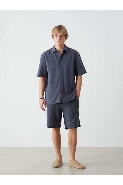 LC Waikiki Ανδρικό σορτς βερμούδας Standard Fit Linen Look