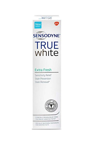 Sensodyne معجون أسنان سنسوداين المتخصص لتبييض الأسنان الحساسة، بياض حقيقي وان...