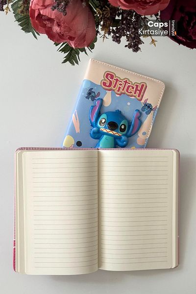 caps anlarınızı paylaştığınız ortağınız 1 Stitch Themed Squishy Embossed Notebook – Fluffy Squishy Collection Notebook - Stiç