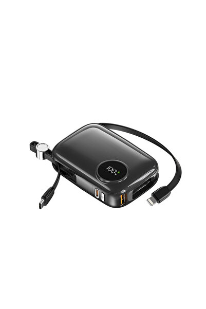 Protonust 10000mAH 27W Dijital Göstergeli 2 İn 1 Kablolu Fast Şarj Powerbank