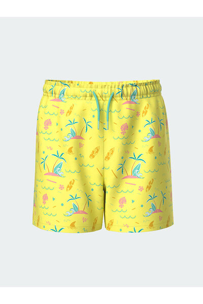 LC Waikiki Bedruckte Jungen-Badeshorts mit elastischem Bund