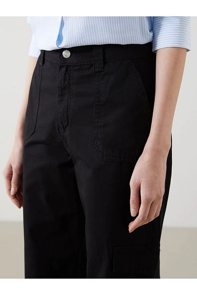 LC Waikiki Standard Fit Gabardine Women's Cargo Pants